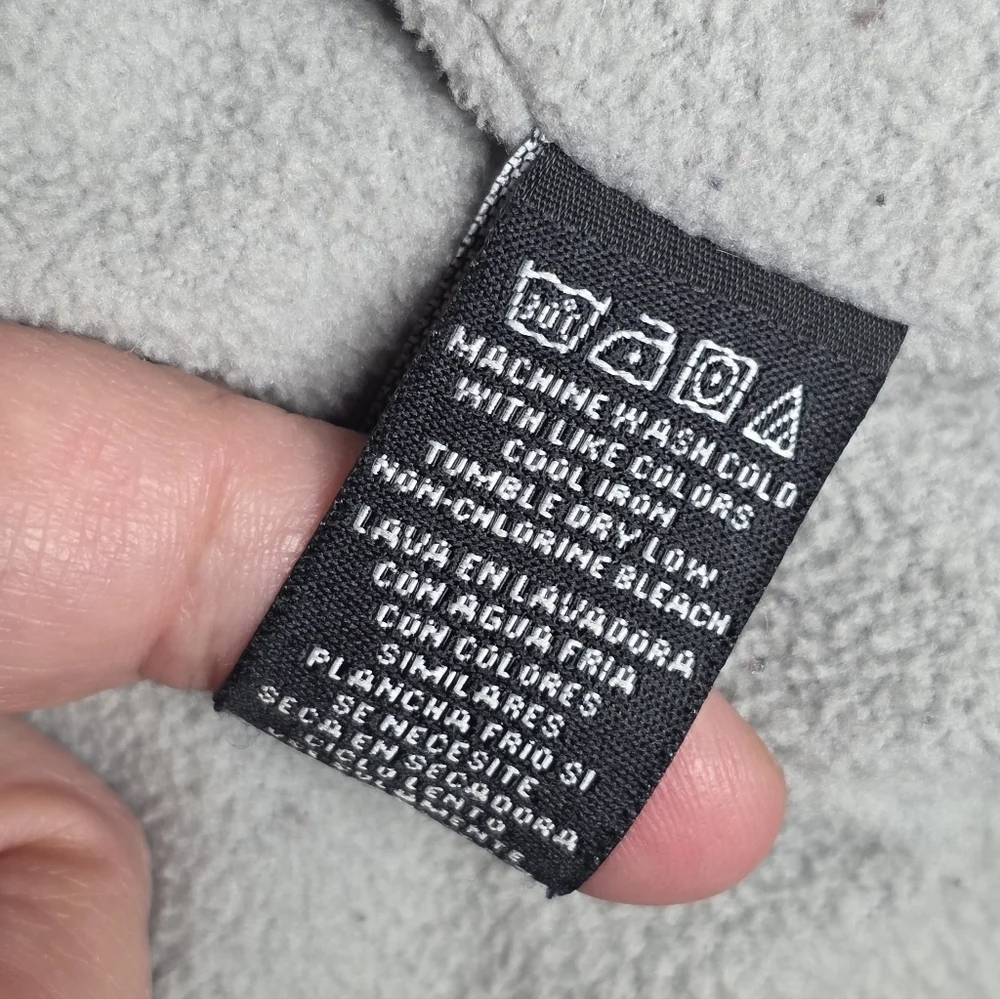 Calvin Klein Boys Gray Plaid Puffer Jacket Hooded Fleece Lined L 14-16